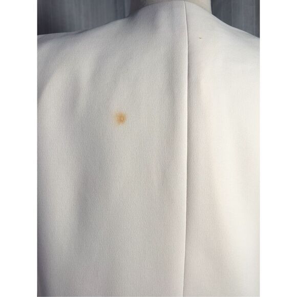 Le Suit Separates Cream Thick Shoulder Blazer- Size 10 - Picture 5 of 6